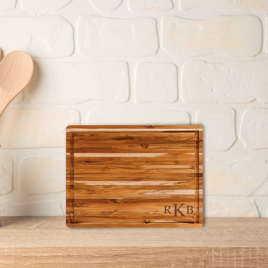 Teak Edge Grain Board with Juice Groove (16 x 11 x .5)