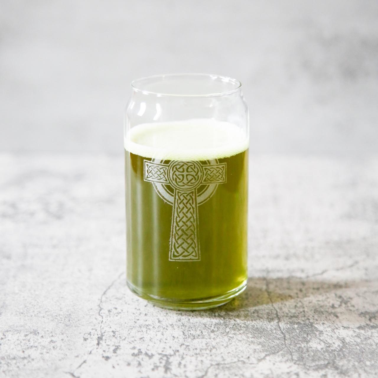 Carved Solutions Celtic Cross Beer Can Glasses