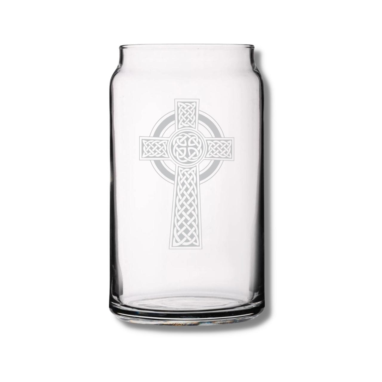 Carved Solutions Celtic Cross Beer Can Glasses - Thumbnail 2