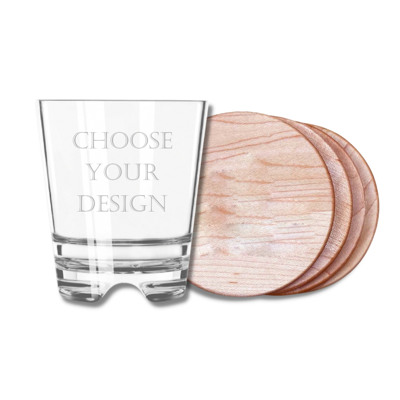 Personalized Unbreakable Acrylic Double Old Fashion Glasses