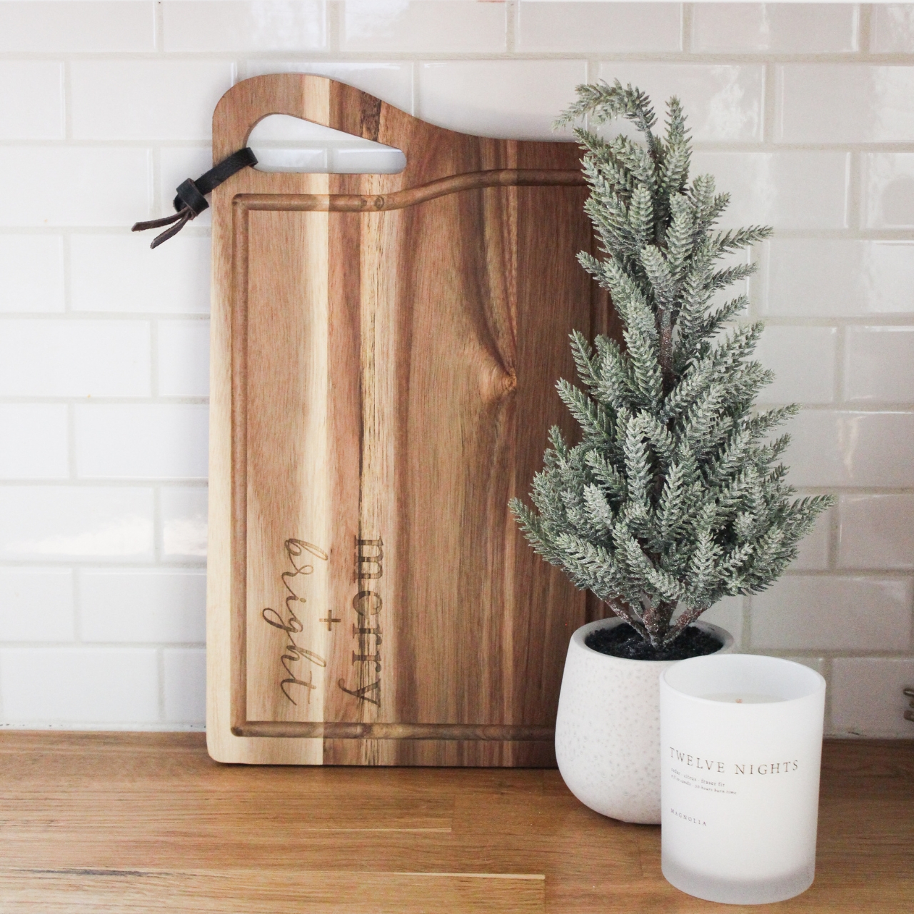 Merry & Bright Acacia Serving Board Merry & Bright Acacia Serving Board