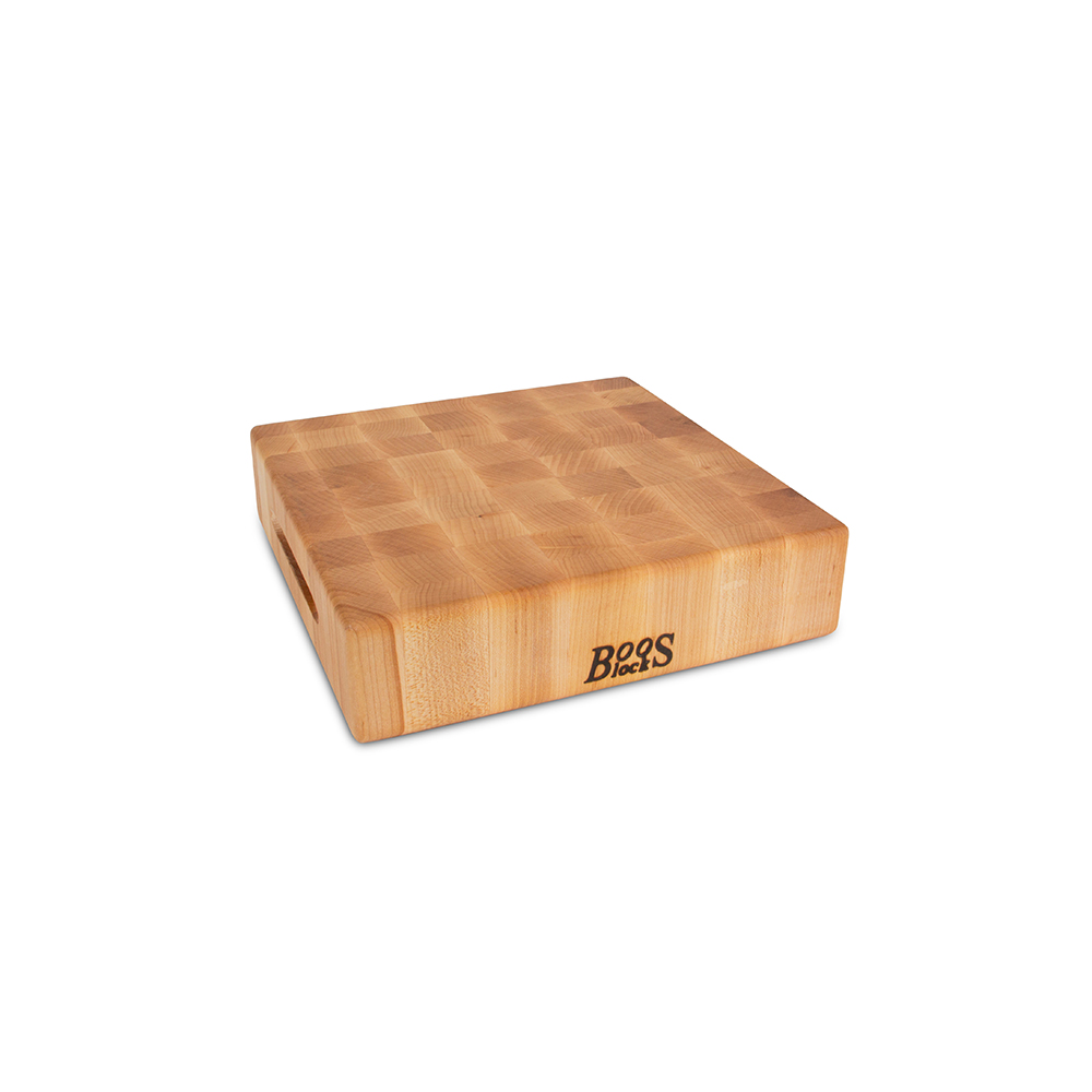 John Boos Maple End Grain Butcher Block 12 x 12 x 3 (CCB121203)  John Boos Maple End Grain Butcher Block 12 x 12 x 3 (CCB121203)