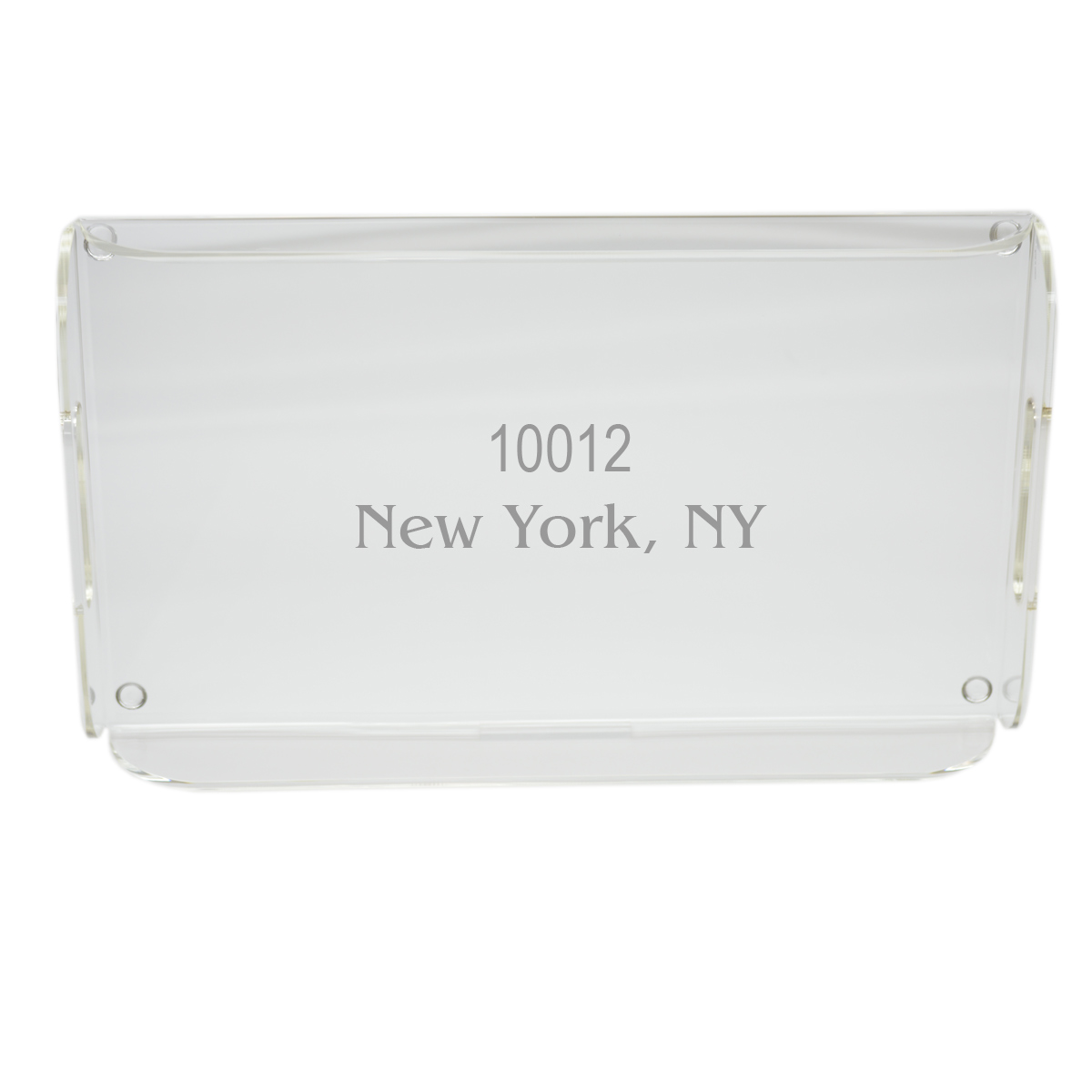 Personalized Acrylic Serving Tray - Zip Code