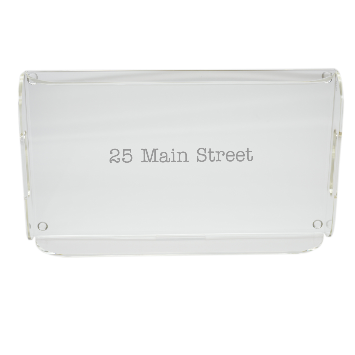 Personalized Acrylic Serving Tray - Address