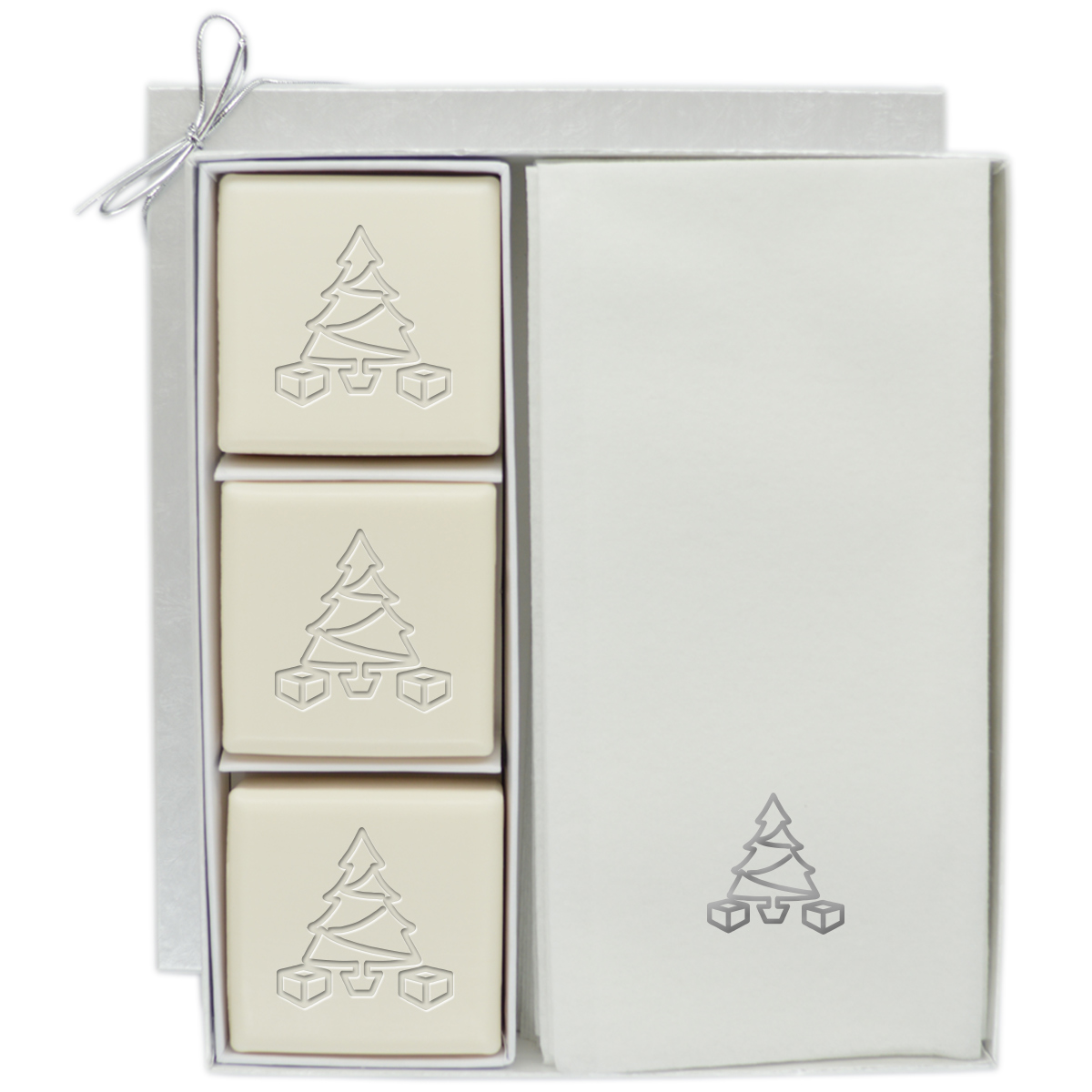 Eco-Luxury Courtesy Gift Set - Silver Christmas Tree Eco-Luxury Courtesy Gift Set - Silver Christmas Tree