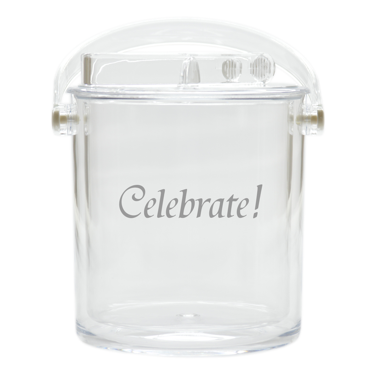 Insulated Ice Bucket with Tongs - Celebrate!