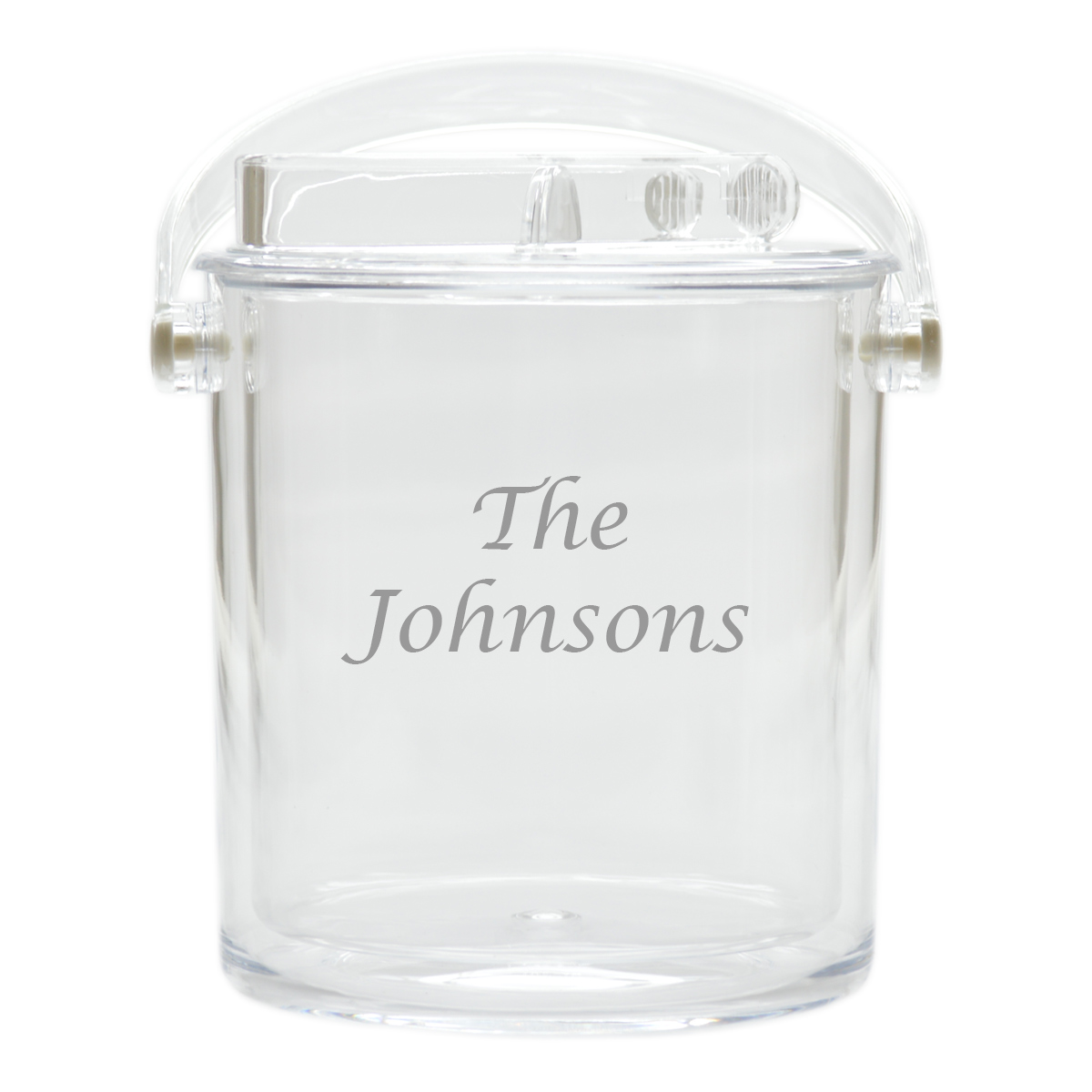 Personalized Insulated Ice Bucket with Tongs -PERSONALIZED Personalized Insulated Ice Bucket with Tongs -PERSONALIZED