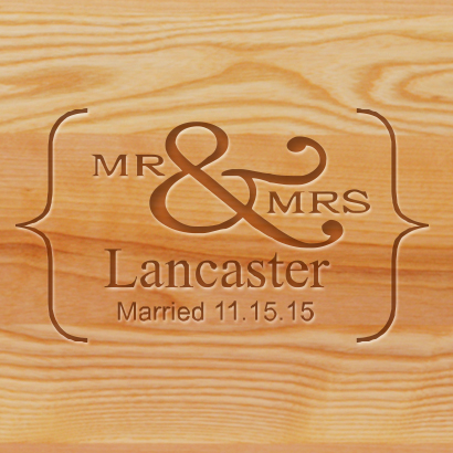 Cutting Board - Personalized (MR&MRS NAME)