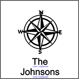 Cutting Board - Personalized (COMPASS ROSE) Cutting Board - Personalized (COMPASS ROSE)