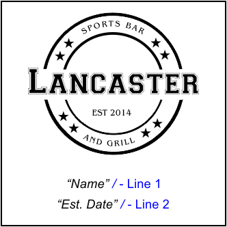 Cutting Board - Personalized (Bar & Grill)