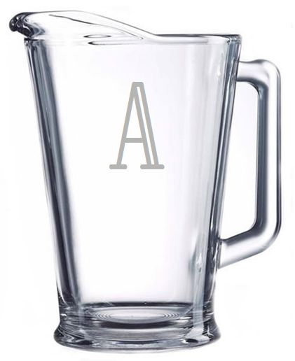 Personalized Glass Pitcher (PPIT1-GS) Carved solutions