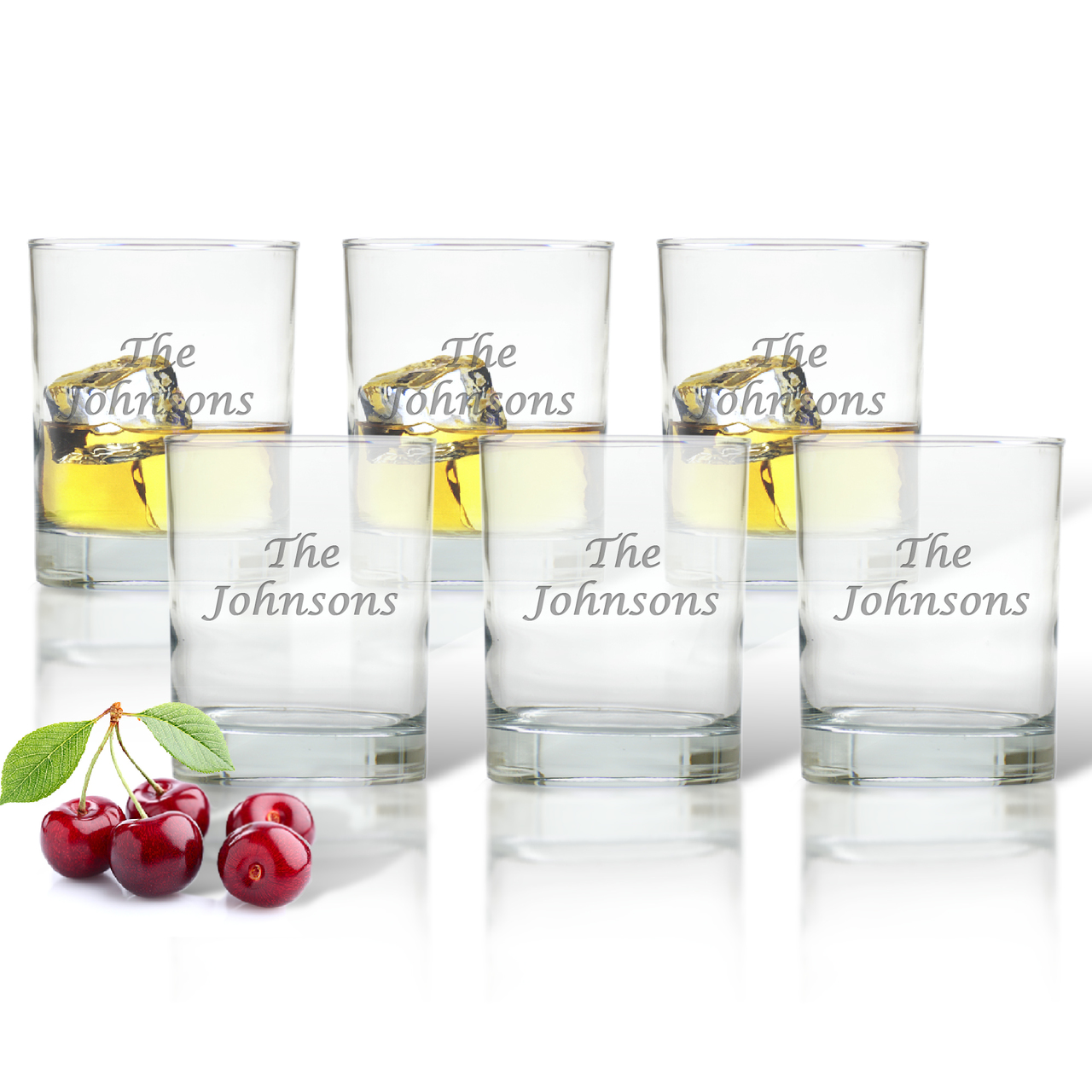 Personalized Double Old Fashioned Glasses - Set of 6 (PDOF6-GS)