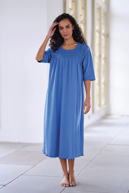 FOUND IN SPAIN Beautifully Made Cotton Night-gown Gorgeous Cotton Women's  Medium -  UK