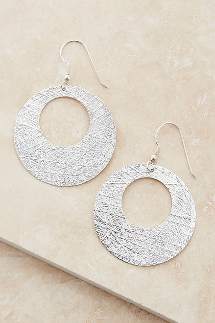 Textured Hoop Earrings