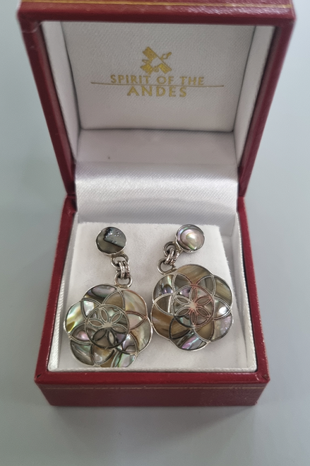 Peruvian Abalone Earrings