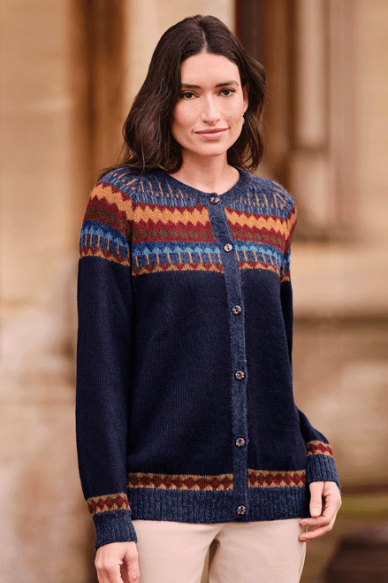 Ambar Fair Isle Alpaca Cardigan