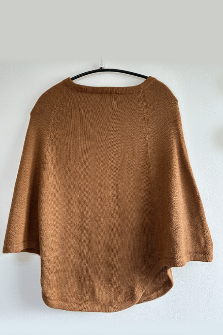 Bolivian Poncho in camel one size
