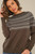 Kara Alpaca Crew Neck Sweater in mocca