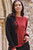 Bolivian Checkers  Alpaca Sweater in red
