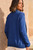 Domino Open Alpaca Cardigan in navy back view