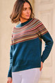 Kara Alpaca Crew Neck Sweater in  marine