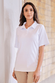 Florinda Pima Cotton Classic Fit Polo Shirt in white