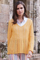 Jovita Pima Cotton V-Neck Sweater