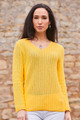 Nicola Relaxed Pima Cotton V-Neck Sweater