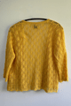 Pima Cotton knitted Cardigan in Sunshine size (S)