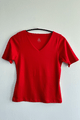 Pima Cotton Top in Red Size (S)
