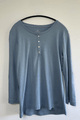 Pima Cotton Button Top in Denim size (S)