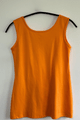 Pima Cotton Sleeveless Top in Orange size (S)