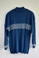 Alpaca Pattern Sweater in Blue (M)