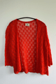 Pima Cotton Cardigan in Red Size (M)