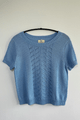 Pima Cotton Short Sleeve top in Blue size (M)