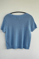 Pima Cotton Short Sleeve top in Blue size (M)