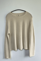 Alpaca Cream Sweater in Cream size (M)