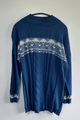 Alpaca Relaxed Fit Sweater in Blue size (L-XL)