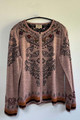 Floral Alpaca Zip Cardigan Size (S)