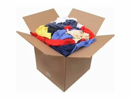 COLOR T-SHIRT RAGS BY THE BOX OR BAG - MARLIN