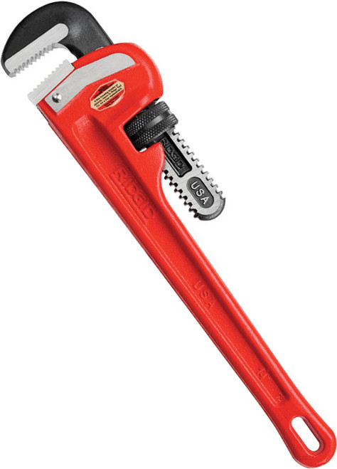 PIPE WRENCH - STEEL - RIDGID BRAND - 9 SIZES