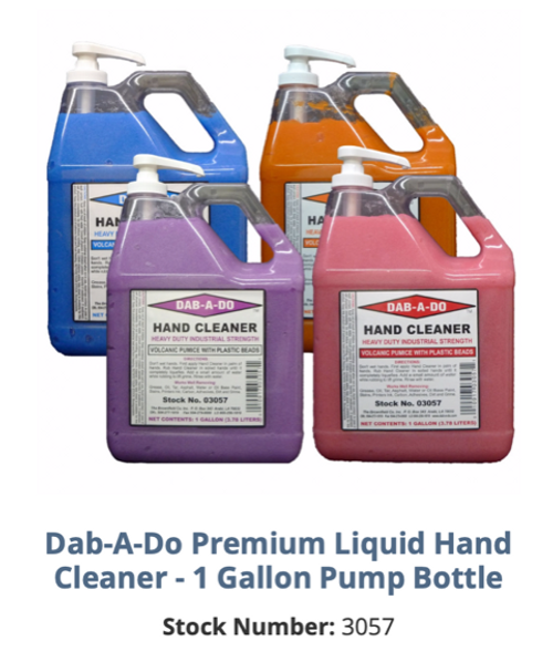 DAB-A-DO INDUSTRIAL STRENGTH HAND CLEANER - 1 GALLON W/PUMP