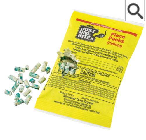 RAT & MOUSE POISON PELLETS - SINGLE PK - JUST ONE BITE