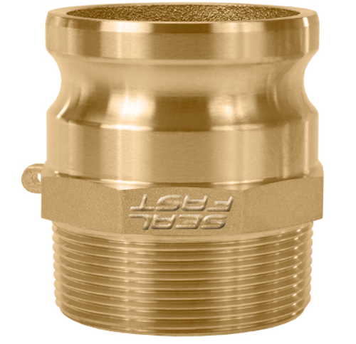 CAMLOCK BRASS - Type F Male Adapter x Male NPT Cam and Groove Coupling