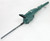 Green pneumatic hacksaw with blade