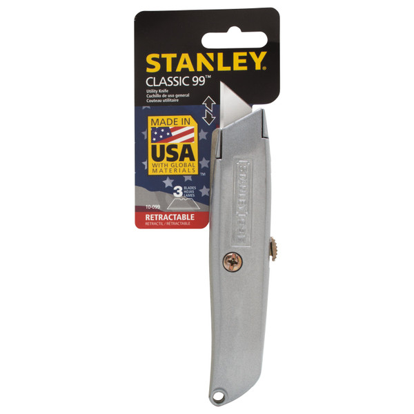 STANLEY CLASSIC 99 UTILITY KNIFE WITH RETRACTABLE BLADE - 10-099