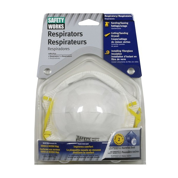 HARMFUL DUST RESPIRATORS/MASKS - SAFETY WORKS 817633 / 27537406