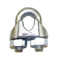 WIRE ROPE CLIP - ZINC PLATED - 3/16", 5/16", 3/8", & 5/8"