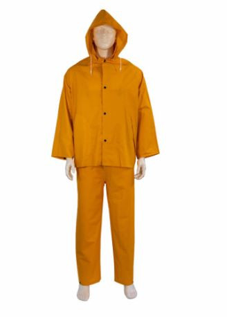 3-PC RAINSUIT - YELLOW - FLAME RESISTENT - PALMER SAFETY RS160FR