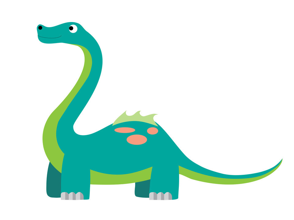 Cute Brontosaurus Clip Art
